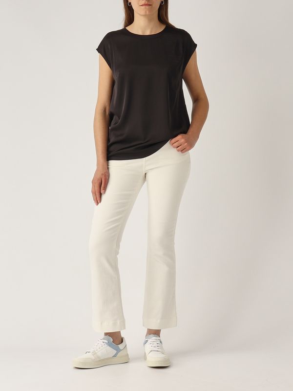 5. Blusa de mujer Fen de raso Negro Nenette fen