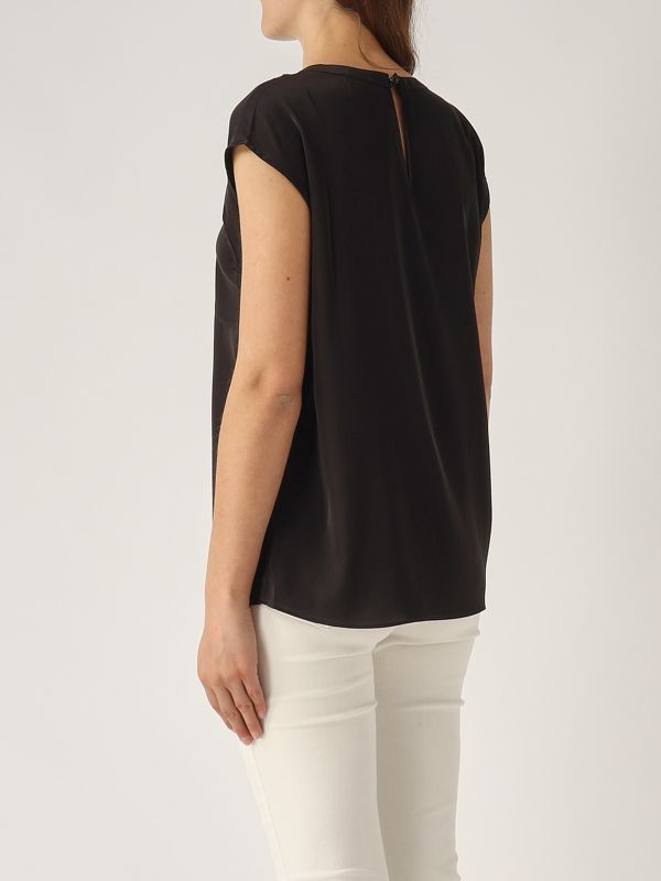 3. Blusa de mujer Fen de raso Negro Nenette fen