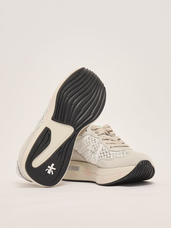 Cassie 7390 suede and fabric sneakers for women cassie7390