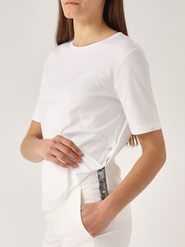 Tシャツ・カットソー HERNO Woman T-Shirt White 1 JG000178D52009 1093 Herno women's T-shirt in cotton interlock jersey