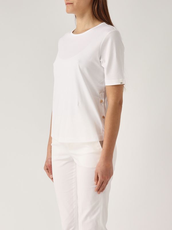 Tシャツ・カットソー HERNO Woman T-Shirt White 1 JG000178D52009 1093 Herno women's T-shirt in cotton interlock jersey