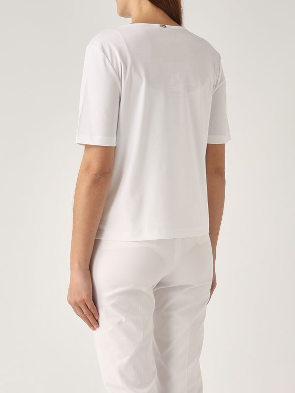 Women's cotton T-shirt jg000258d52063 White | Caposerio.com
