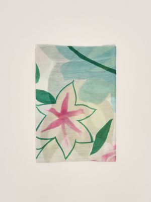 スカーフ EMPORIO ARMANI Woman Scarf Lilac EW001873AF15681 FA001 Women's cotton and modal blend scarf ew001873af15681 Lilac