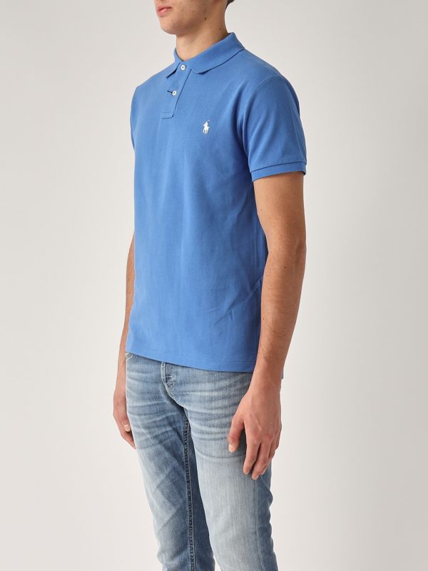 2. Polo en coton pour homme Dodger blue Polo Ralph Lauren 710536856
