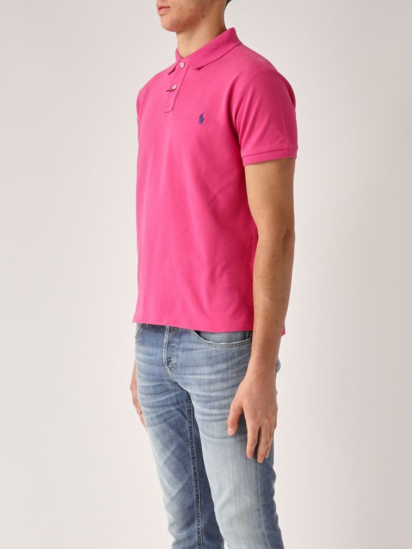2. Polo en coton pour homme Fuchsia Polo Ralph Lauren 710536856