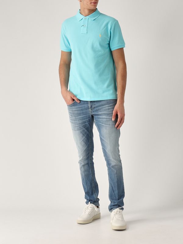 5. Polo en coton pour homme Turquoise Polo Ralph Lauren 710536856