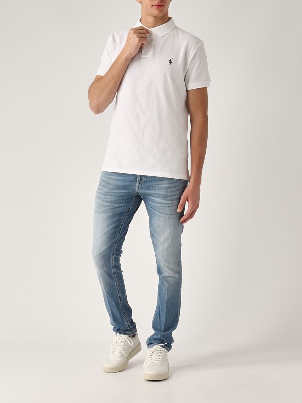 5. Cotton pique polo shirt for men White Polo Ralph Lauren 710548797