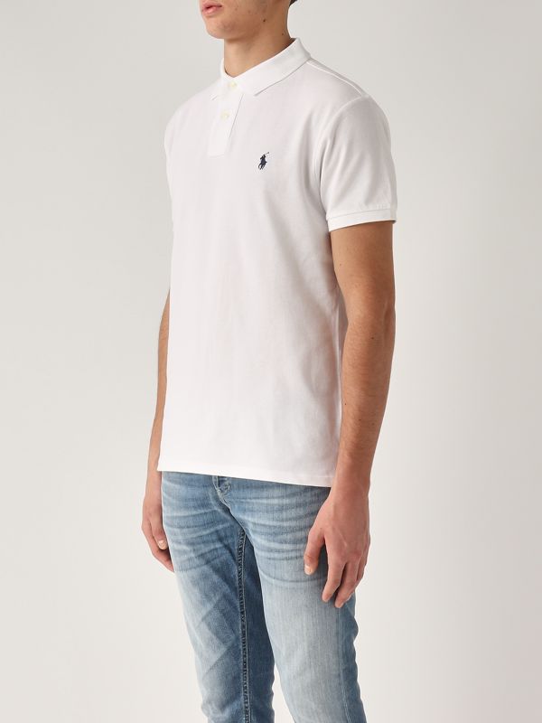 2. Cotton pique polo shirt for men White Polo Ralph Lauren 710548797