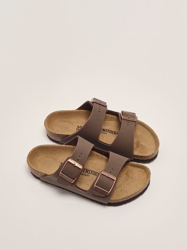Arizona Birkibuc faux leather sandals for boys 552893 Brown