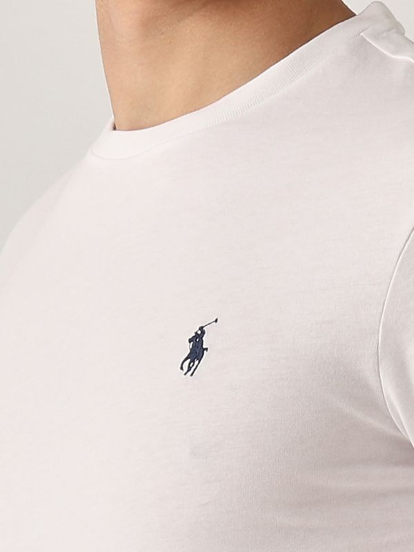 4. Cotton T-shirt for men White Polo Ralph Lauren 710680785