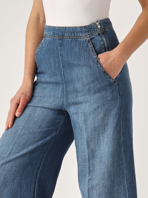 Utility Pants In Plus Size In Stretch Linen - Soulmate Pink