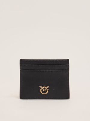 Pinko women's leather card case with chain 102748a0f1