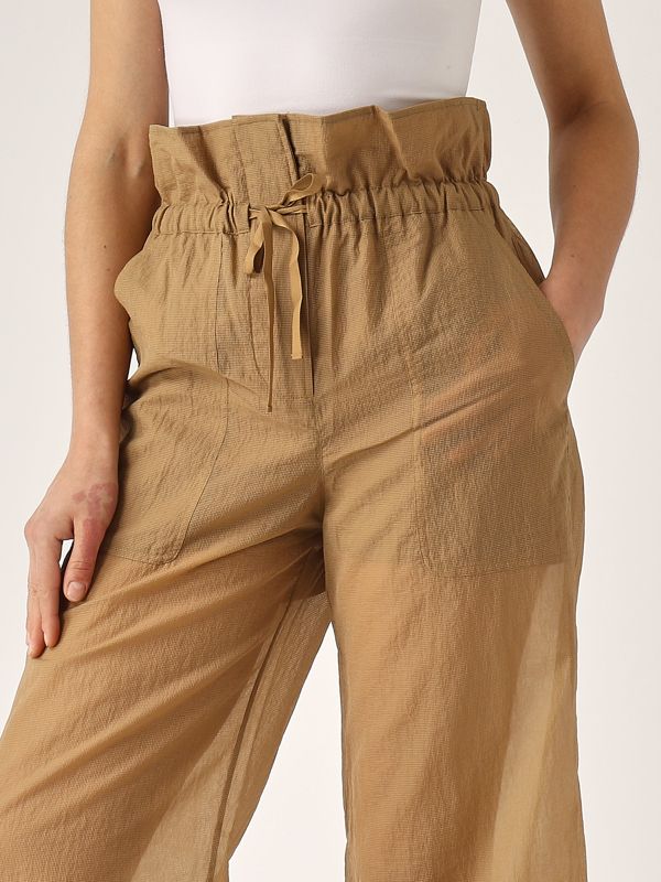 4. Somebody technical ripstop fabric trousers for women Tobacco Pinko 104896a2ek
