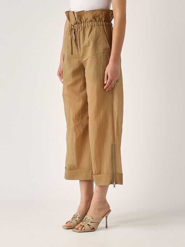 2. Somebody technical ripstop fabric trousers for women Tobacco Pinko 104896a2ek