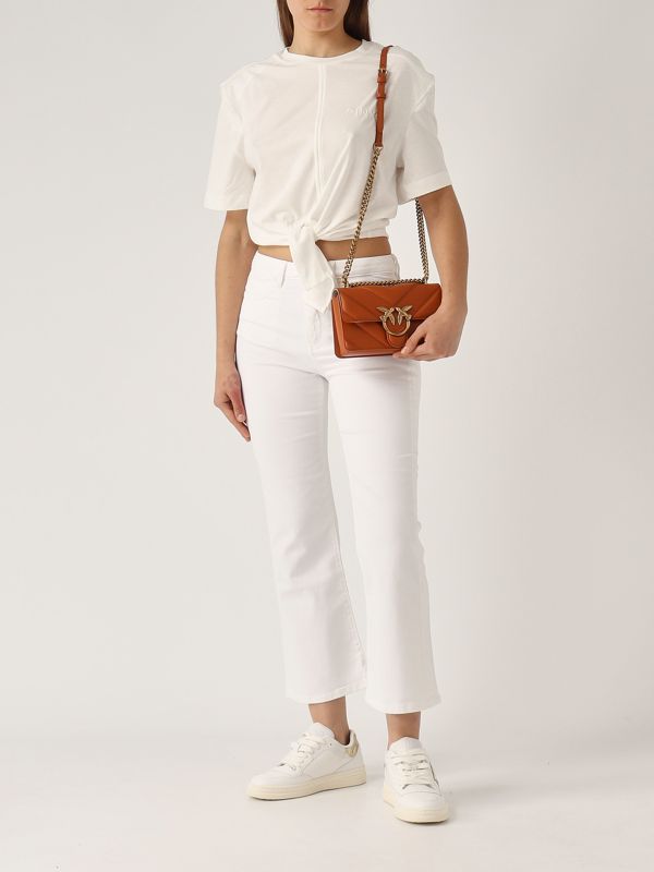 5. Tuca Tuca cotton T-shirt for women White Pinko 105015a2id