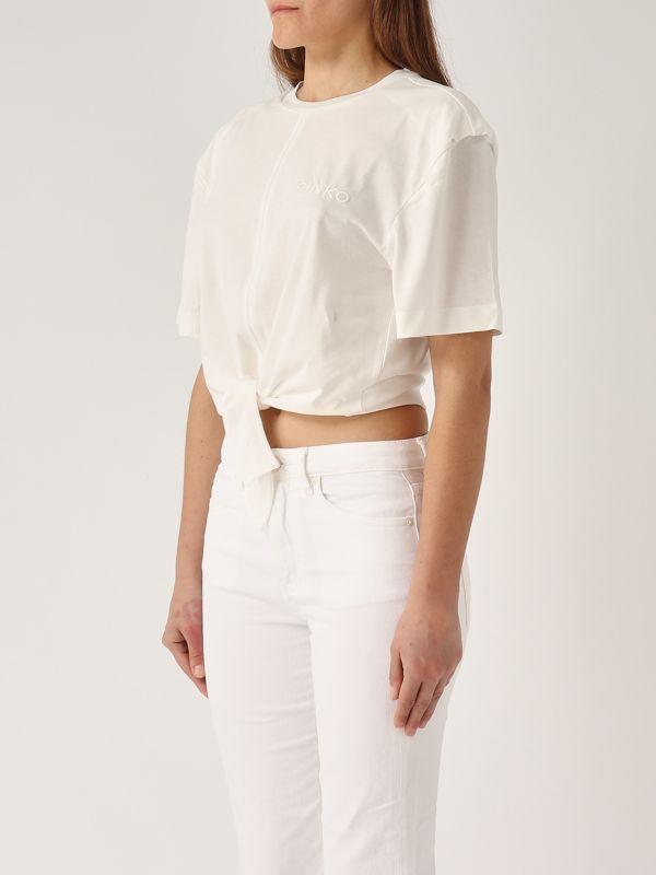 2. Tuca Tuca cotton T-shirt for women White Pinko 105015a2id