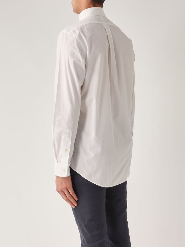 3. Custom fit stretch cotton poplin shirt for men White Polo Ralph Lauren 710928255