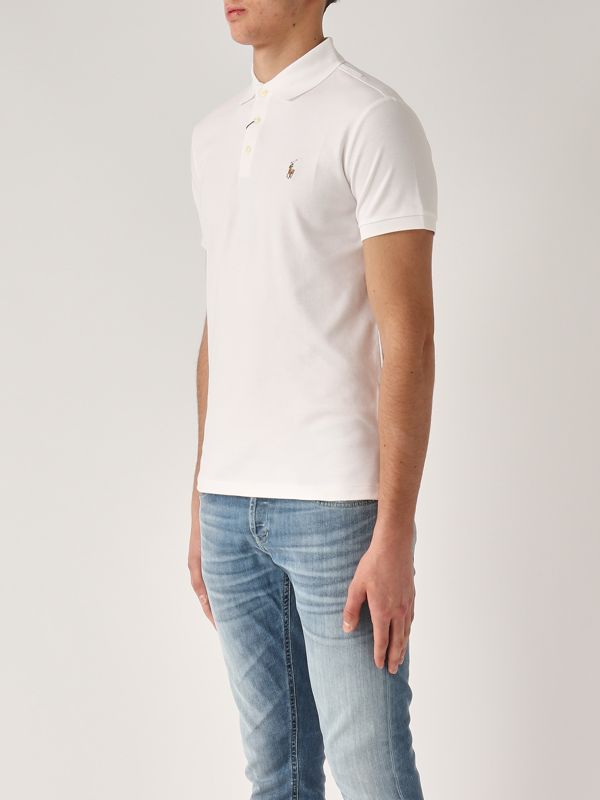 2. Pima cotton polo shirt for men White Polo Ralph Lauren 710713130