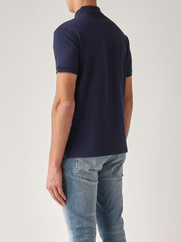 3. Pima cotton polo shirt for men Navy Polo Ralph Lauren 710713130