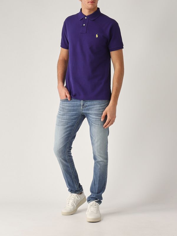 5. Polo de hombre de algodón Azul ultramar Polo Ralph Lauren 710795080