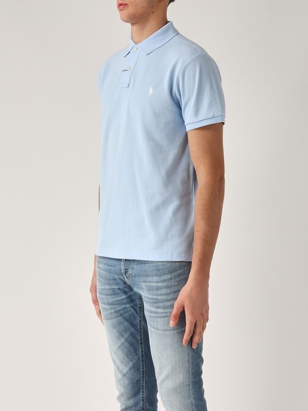 2. Polo en coton pour homme Bleu ciel Polo Ralph Lauren 710795080
