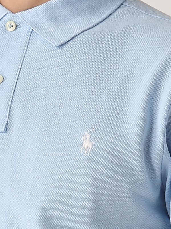 4. Polo en coton pour homme Bleu ciel Polo Ralph Lauren 710795080
