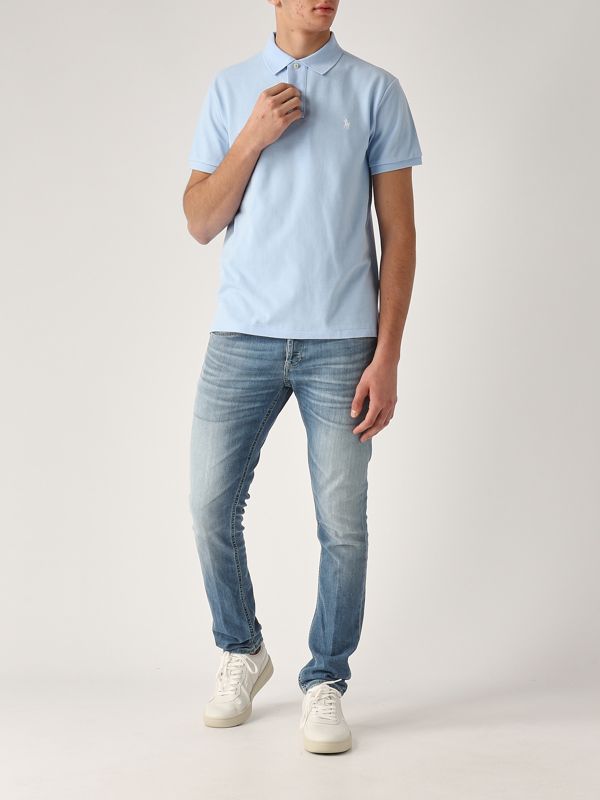 5. Polo en coton pour homme Bleu ciel Polo Ralph Lauren 710795080