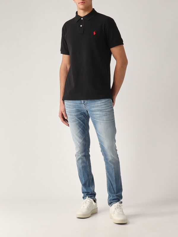 5. Polo en coton pour homme Noir Polo Ralph Lauren 710795080
