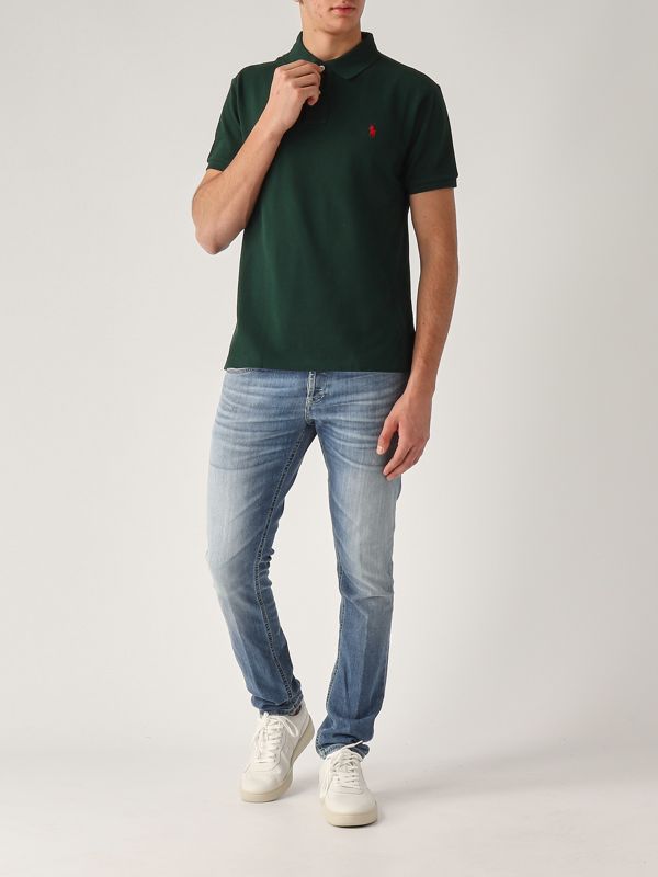 5. Polo en coton pour homme Vert anglais Polo Ralph Lauren 710795080