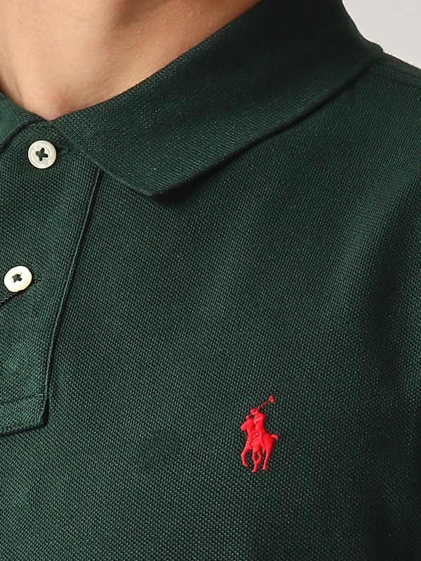 4. Polo en coton pour homme Vert anglais Polo Ralph Lauren 710795080