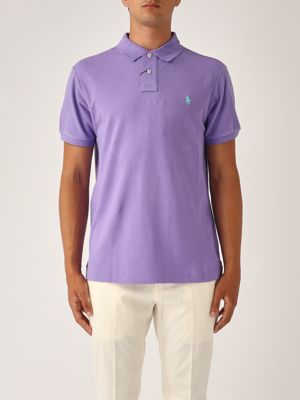 1. Polo en coton pour homme Lavande