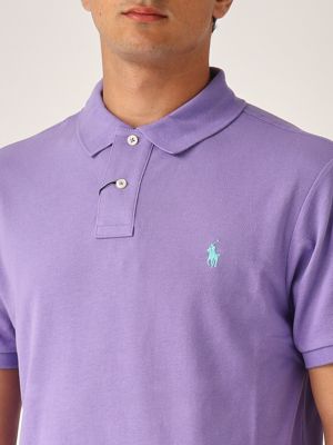4. Polo en coton pour homme Lavande