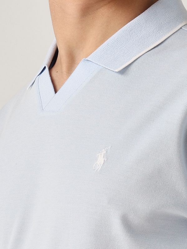 4. Polo uomo in piqué jacquard Cielo Polo Ralph Lauren 710964535