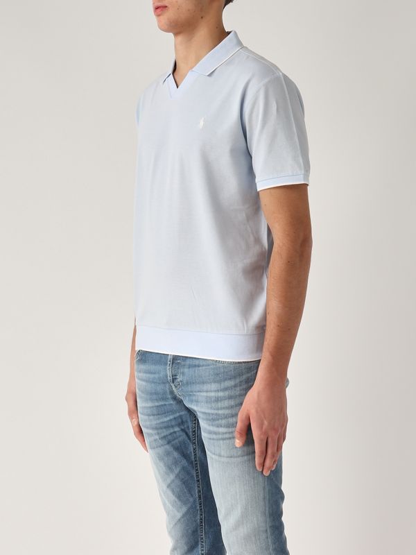 2. Polo uomo in piqué jacquard Cielo Polo Ralph Lauren 710964535