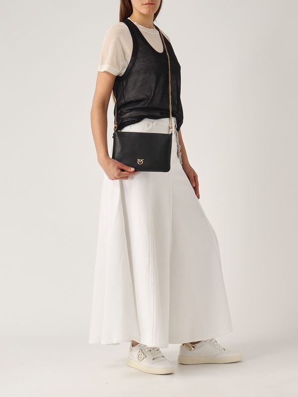 Tシャツ・カットソー PINKO Mark cotton blend t-shirt with combined top Bianco Mark cotton tank top T-shirt for women 105152a2ls White