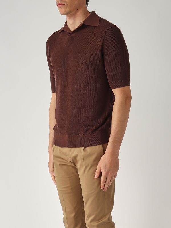 2. Polo uomo in cotone Cioccolato Ballantyne b2w22012ca8