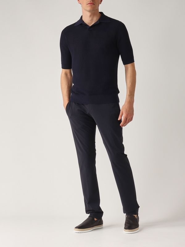 5. Polo uomo in cotone Navy Ballantyne b2w22012ca8