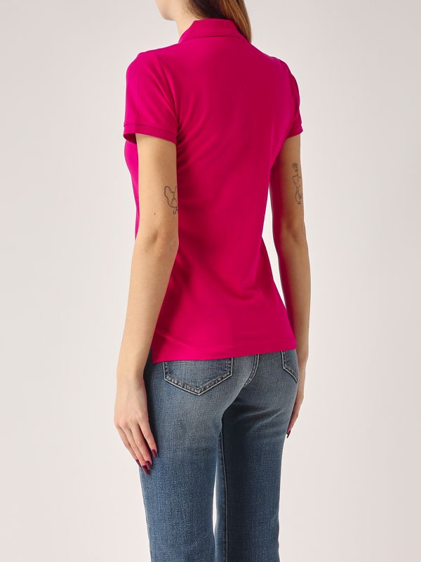 3. Polo donna in cotone piquet stretch Fuxia Polo Ralph Lauren 211870245