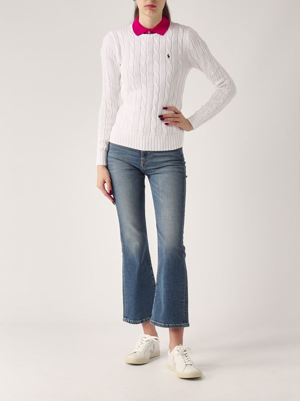 5. Polo donna in cotone piquet stretch Fuxia Polo Ralph Lauren 211870245