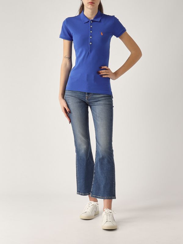 5. Polo donna in cotone piquet stretch Iris Polo Ralph Lauren 211870245