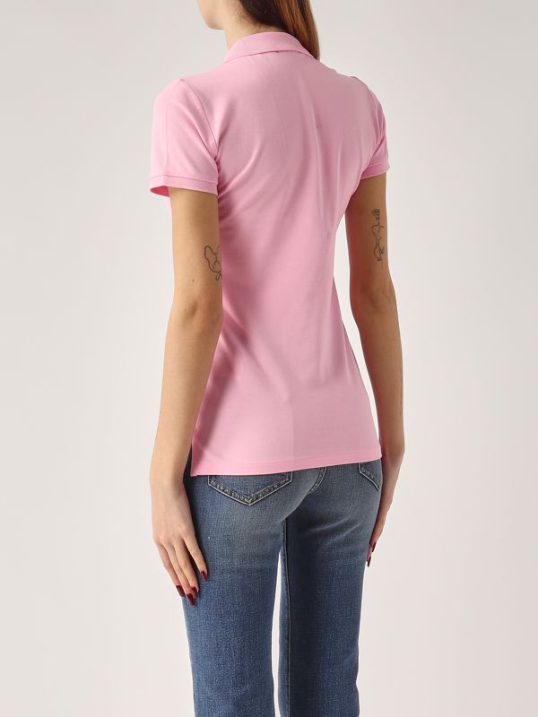 3. Polo donna in cotone piquet stretch Rosa Polo Ralph Lauren 211870245