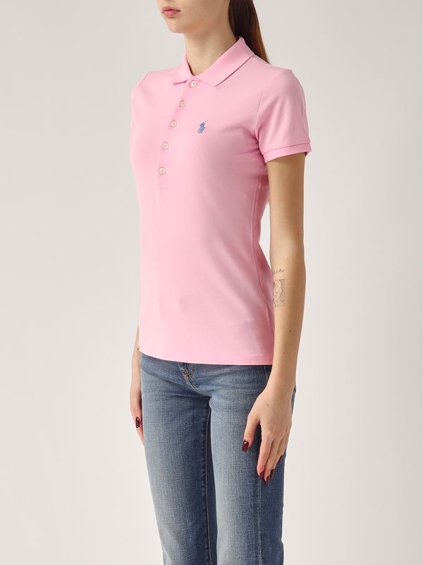2. Polo donna in cotone piquet stretch Rosa Polo Ralph Lauren 211870245