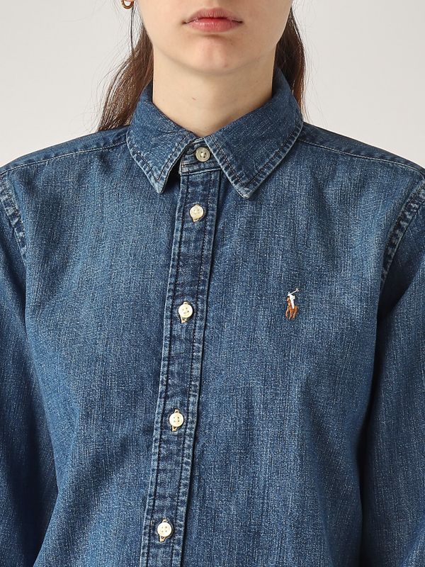 4. Women's cotton shirt Dark Denim Polo Ralph Lauren 211969458
