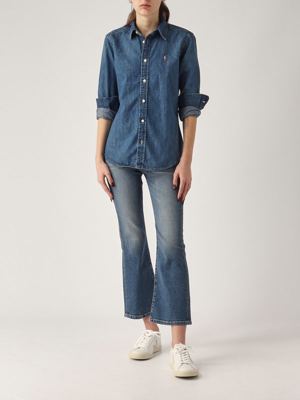 5. Women's cotton shirt Dark Denim Polo Ralph Lauren 211969458