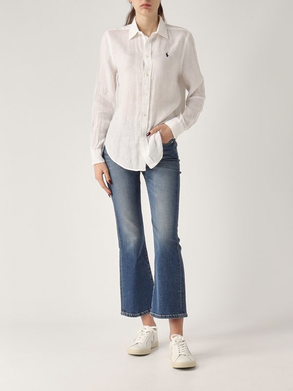 5. Women's linen shirt White Polo Ralph Lauren 211970730