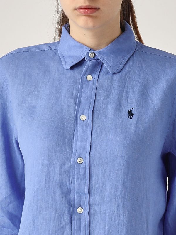 4. Women's linen shirt Blue Polo Ralph Lauren 211970730