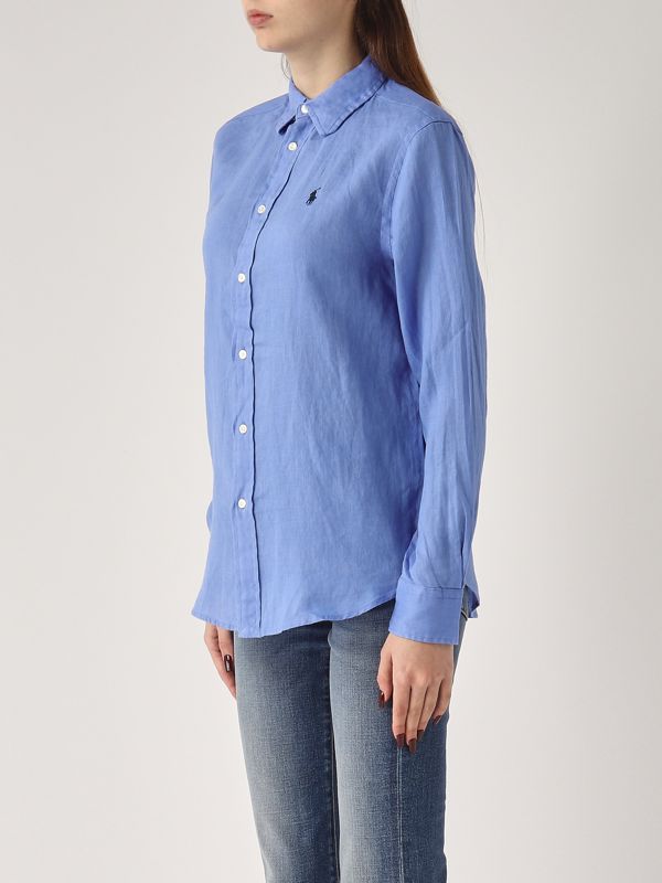 2. Women's linen shirt Blue Polo Ralph Lauren 211970730