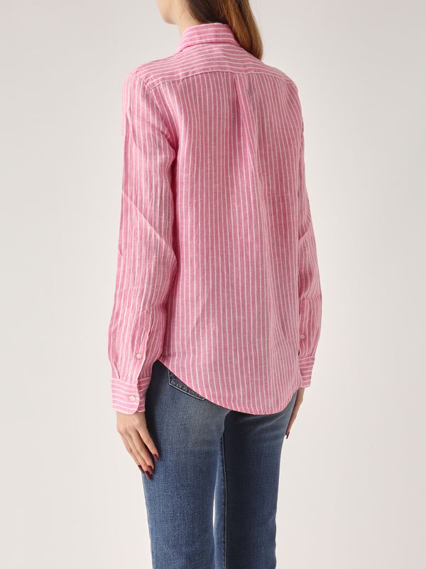 3. Women's linen shirt White-Pink Polo Ralph Lauren 211970691