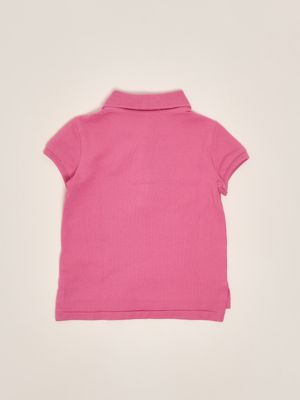 2. Poloshirt aus Stretch-Baumwolle für Mädchen Rosa