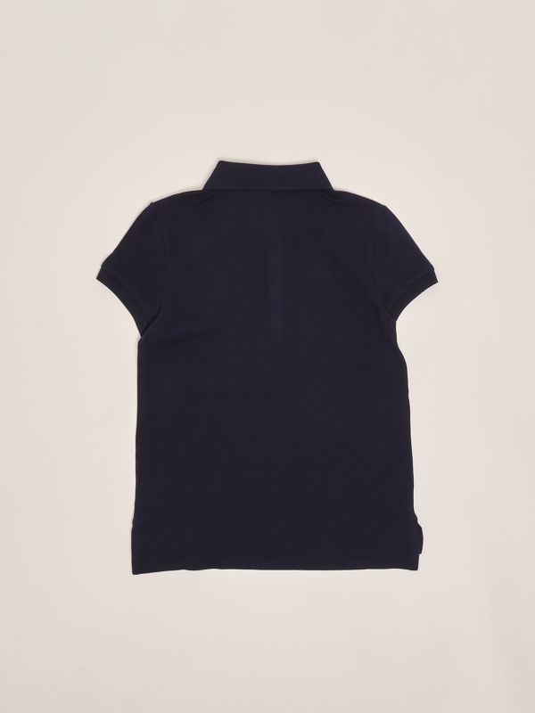 2. Girl's stretch cotton polo shirt Navy Blue Polo Ralph Lauren 313573242